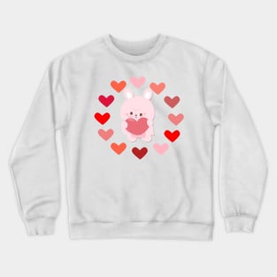 Bunny Circle of Heart Crewneck Sweatshirt